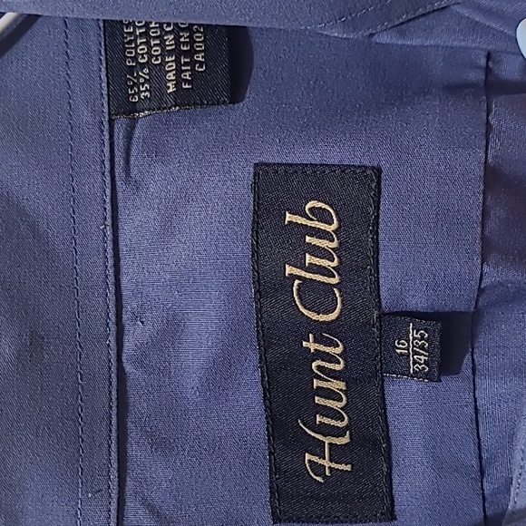 Men's Blue Button-Up Shirt - Picture 2 of 2